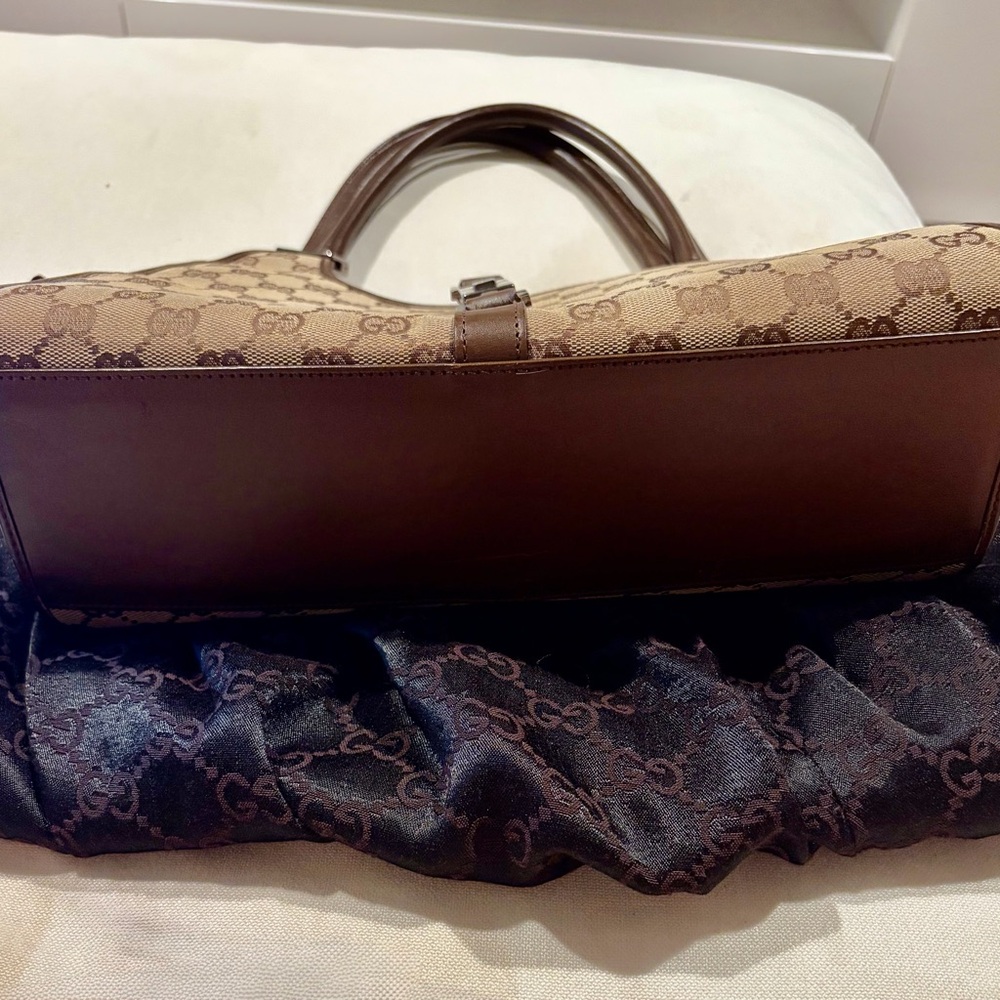 Authentic Gucci Monogram Jackie Shoulder Bag - image 7
